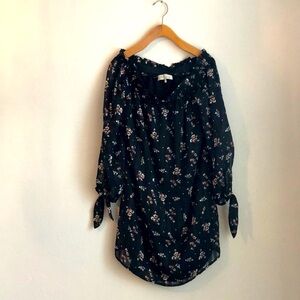 WAYF Off Shoulder Floral Dress